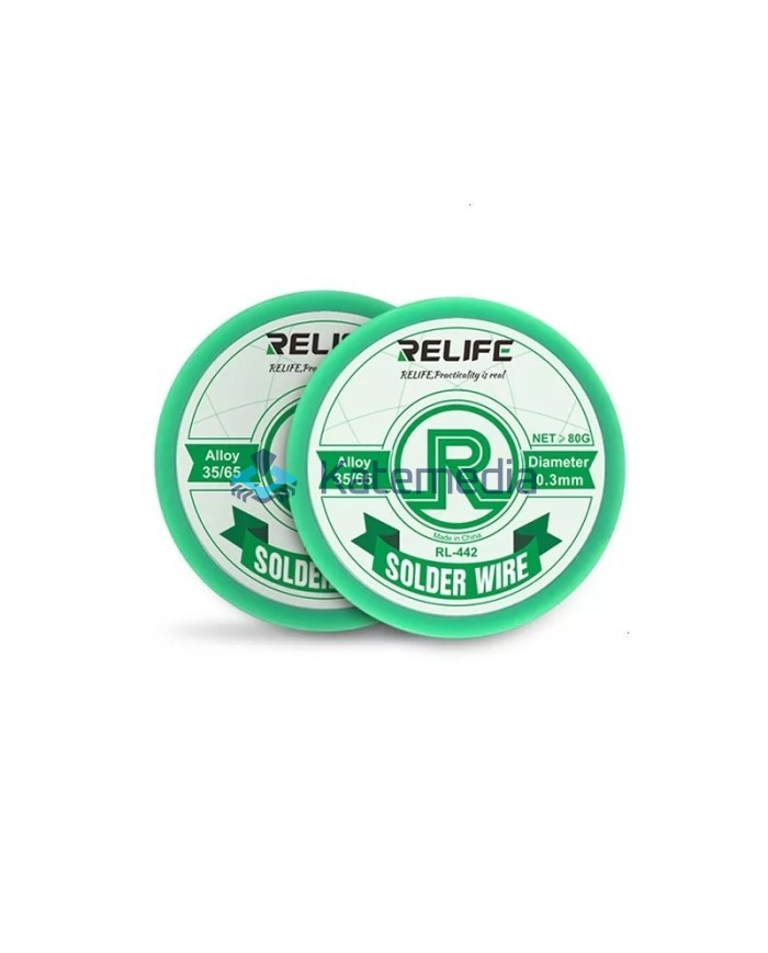 Cyna drut lutowniczy Relife RL-442 0.4mm 35/65 100g