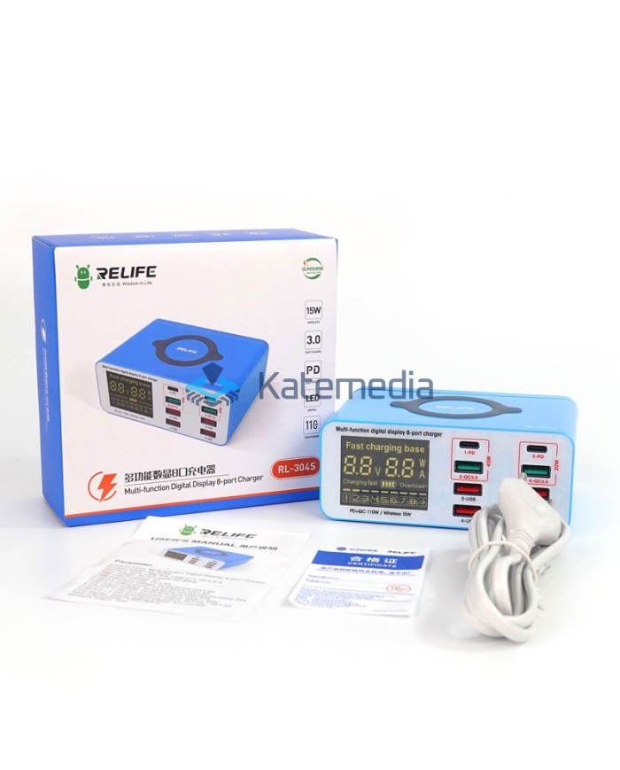 Service charger 8 ports 45W Type C induction