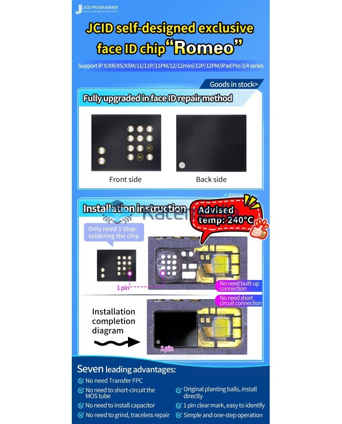 JCID Uniwersalny chip Dot Projector X - 12PM