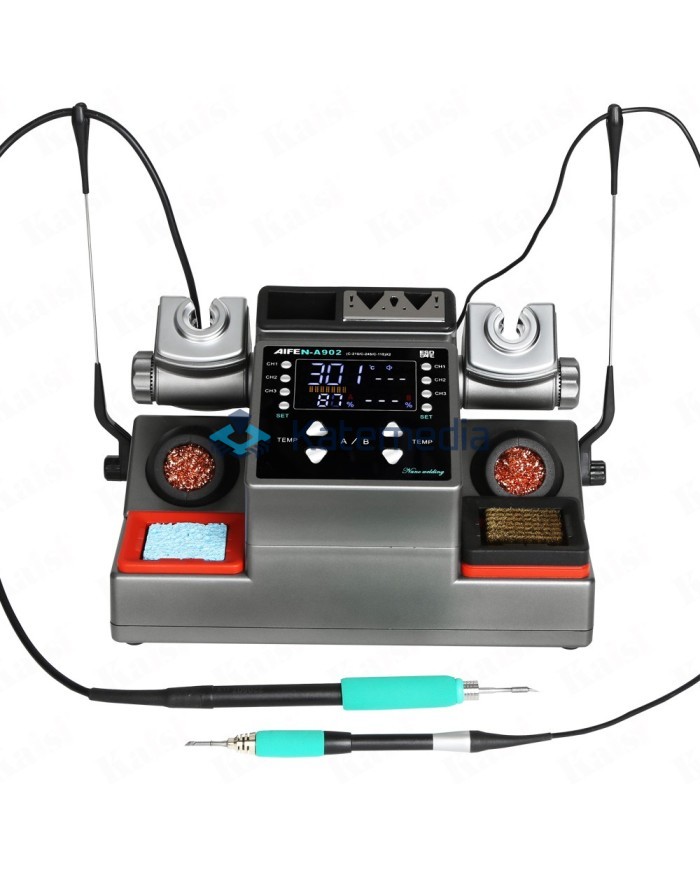 Aifen A902 – stacja lutownicza 350W z 3 kolbami