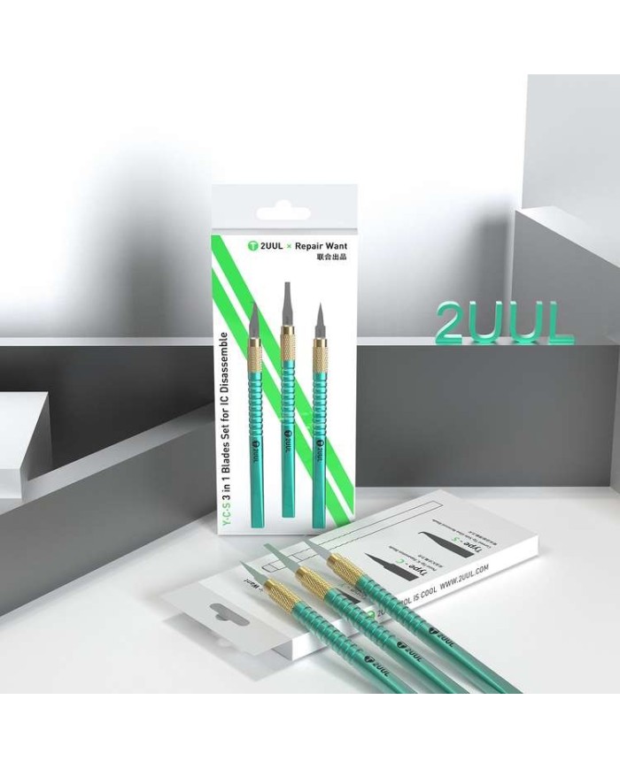 Set of 3in1 2UUL YCS scrapers / levers for BGA