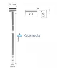 Soldering Tip T12-1403 HK Spatula 21,2mm