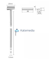 Grot Lutownicy T12-1404 HK Szpatułka 25mm