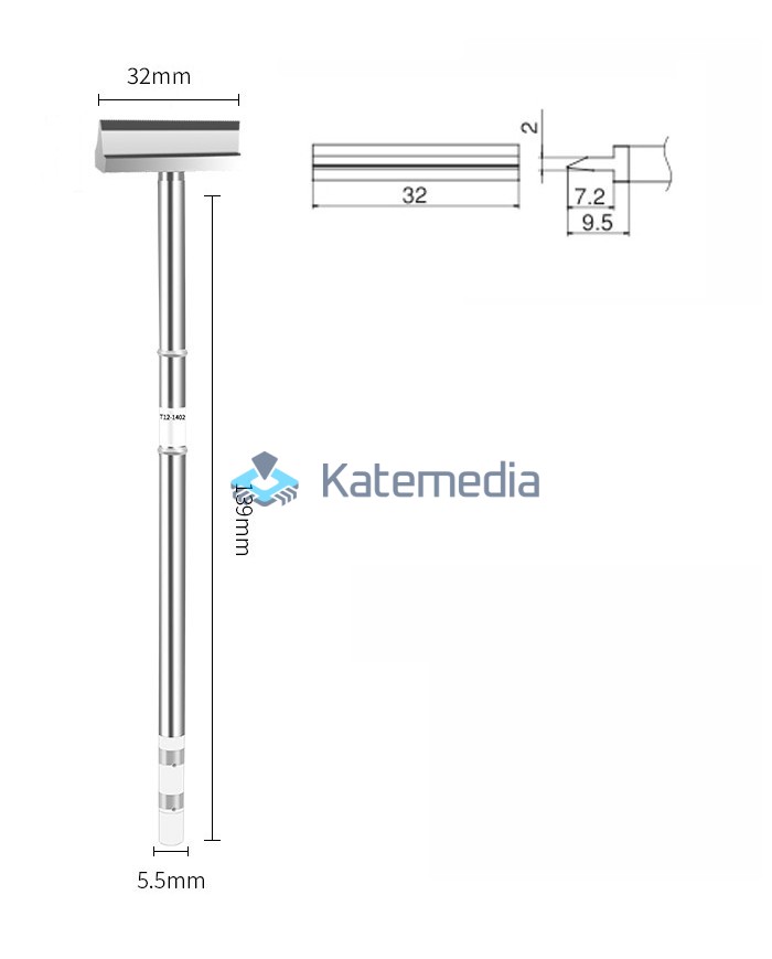 Grot Lutownicy T12-1405 HK Szpatułka 32mm