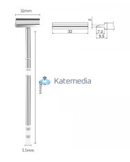 Soldering Tip T12-1405 HK Spatula 32mm