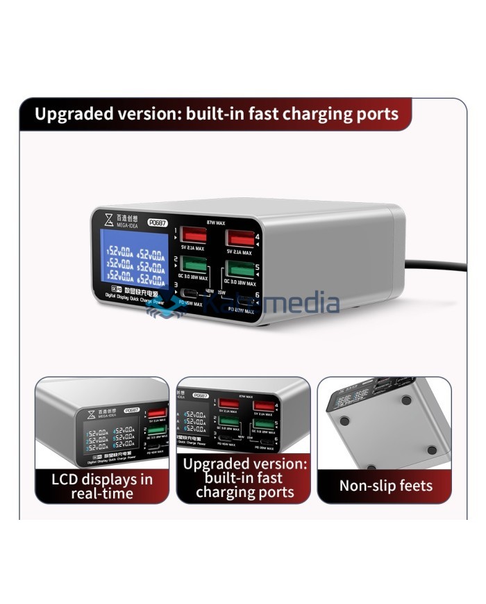 Service charger Qianli PQ687 USB Quick Charge 3