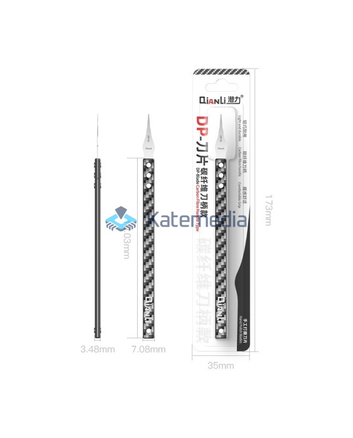 Qianli DP-01 Hand polished blade + carbon fiber handle NEW!