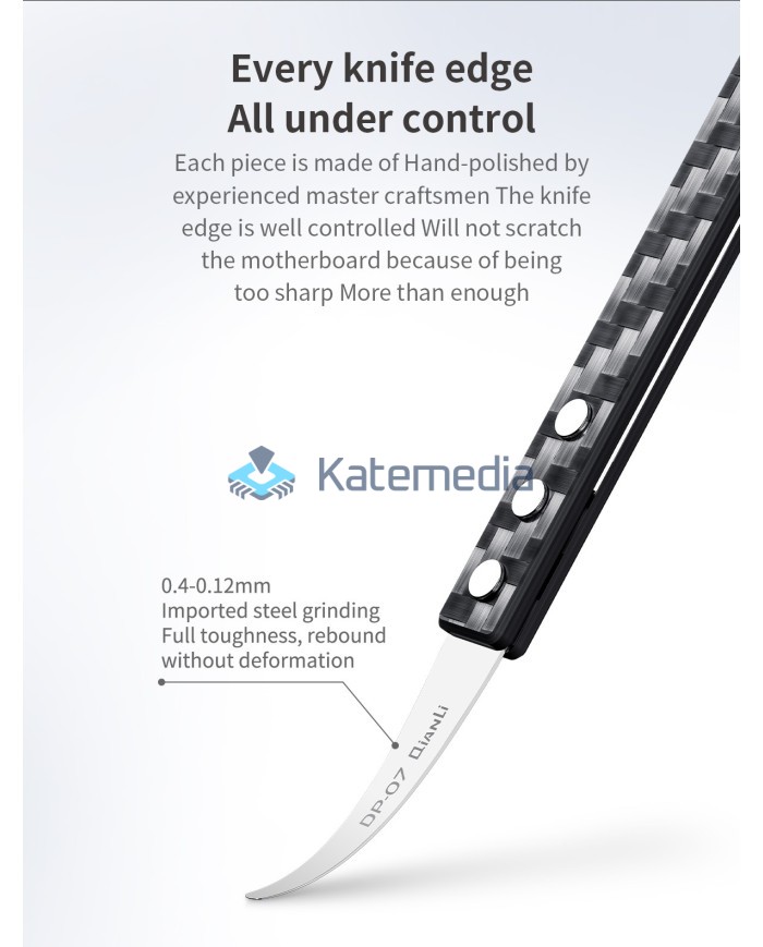 Qianli DP-04 Hand polished blade + carbon fiber handle NEW!