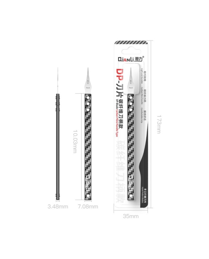 Qianli DP-07 Hand polished blade + carbon fiber handle NEW!