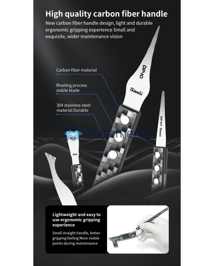 Qianli DP-09 Ręcznie polerowane ostrze + uchwyt z włókna carbonowego NOWOŚĆ!