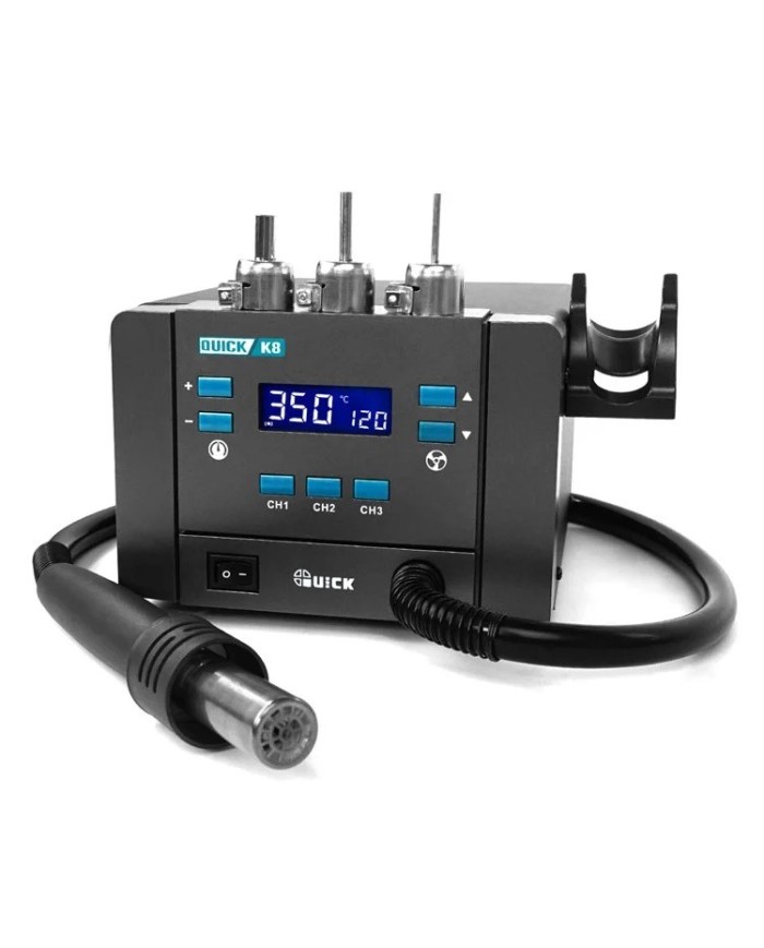 Quick K8 – stacja lutownicza Hot Air 1000W z 3 dyszami