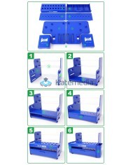 Plastic storage box for organizing tools