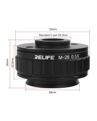 Adapter do kamery mikroskopowej Relife M-28 0.5X CTV