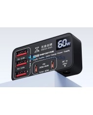 Szybka ładowarka Qianli P605S 60W QC Kompaktowe wymiary z ekranem poboru