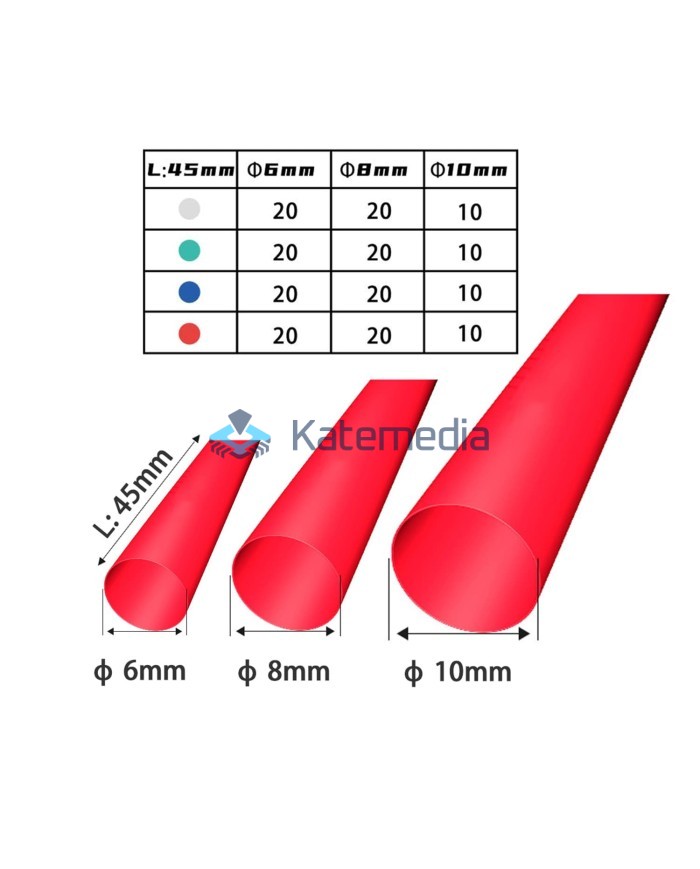 Heat shrink tubes 2UUL 200 pcs.