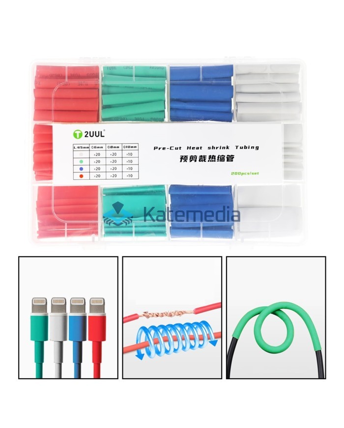 Heat shrink tubes 2UUL 200 pcs.