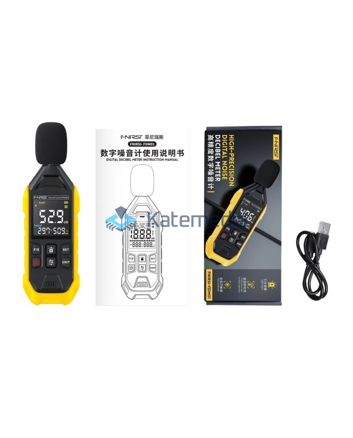 FNIRSI FDM01 decibel meter sound level meter sonometer