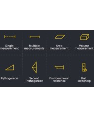 Dalmierz laserowy FNIRSI IR40 Cyfrowy miernik odległości 40m