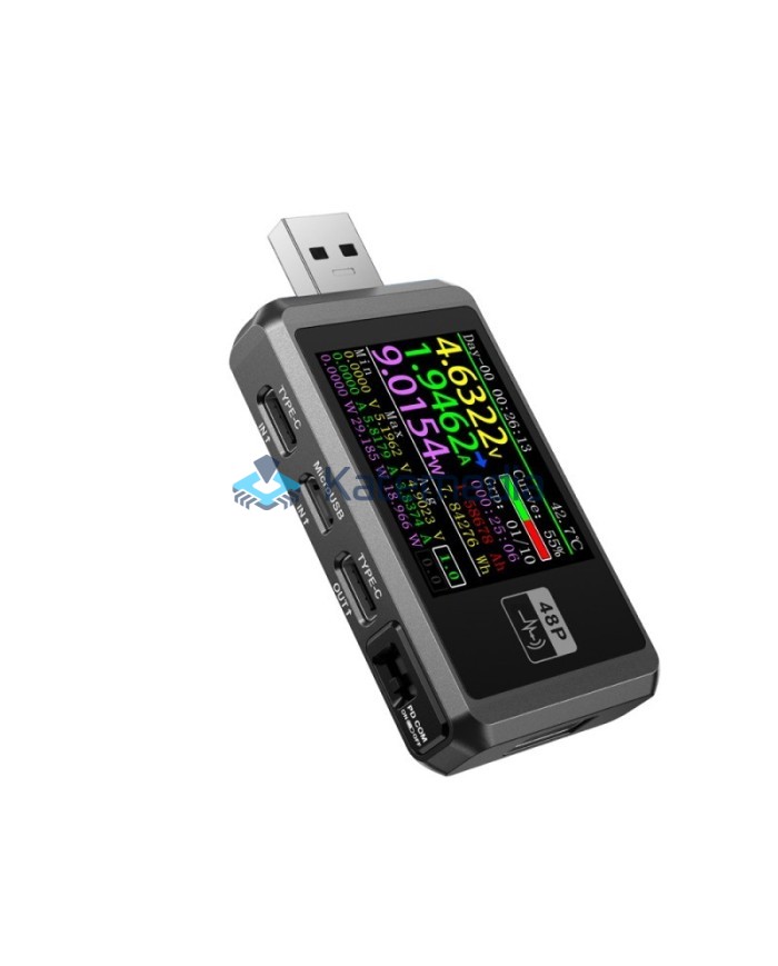 USB voltage and current tester FNIRSI FNB48P