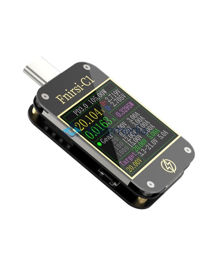 Tester napięcia natężenie USB-C FNIRSI C1