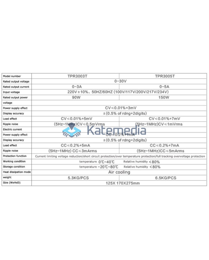 Power supply Atten TPR3005T 30V 5A