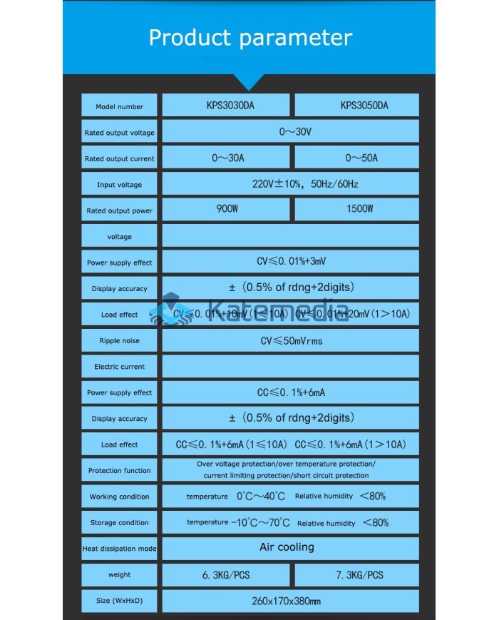 Power supply Atten KPS3030DA 30V 30A 900W