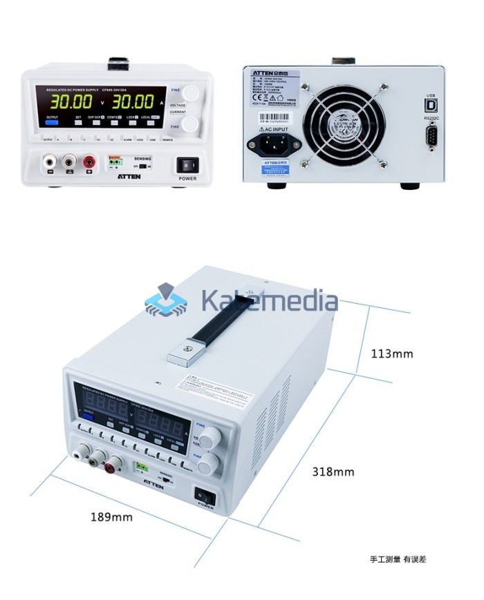 Power supply Atten CP900 30V 30A 900W