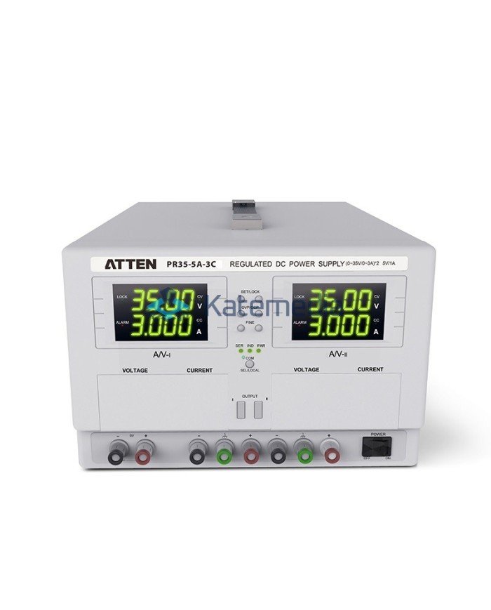 Zasilacz serwisowy laboratoryjny trzykanałowy Atten PR35-5A-3C 35V 5A 215W