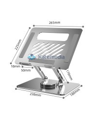 Metalowa podstawka obrotowa uchwyt na laptop / tablet
