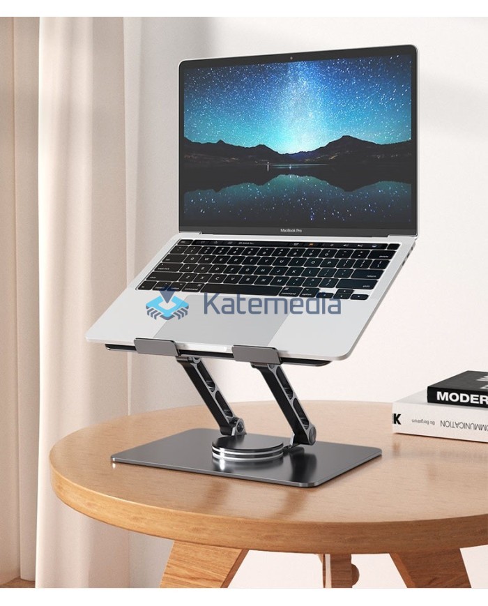 Metalowa podstawka obrotowa uchwyt na laptop / tablet