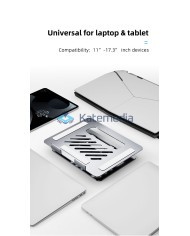 Metalowa podstawka obrotowa uchwyt na laptop / tablet