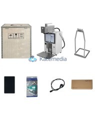 Laser TBK 958N z obrotowym uchwytem i odłączaną głowicą możliwość graweru