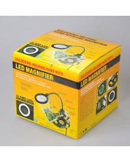 Soldering helping hand with LED Magnifier