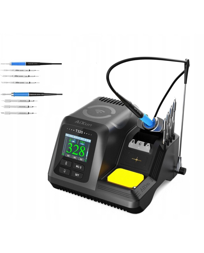 Aixun T320 – stacja lutownicza 200W z 2 kolbami i 6 grotami