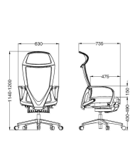 Fotel obrotowy Krzesło biurowe Ergonomiczne Premium Darius