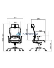 Fotel obrotowy Krzesło biurowe Ergonomiczne Premium Hector