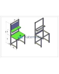 Workbench model C 78 x 60 x 170cm