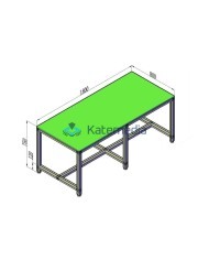 Workbench model B 180 x 80 x 75cm