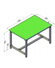 Workbench model A 120 x 80 x 75cm