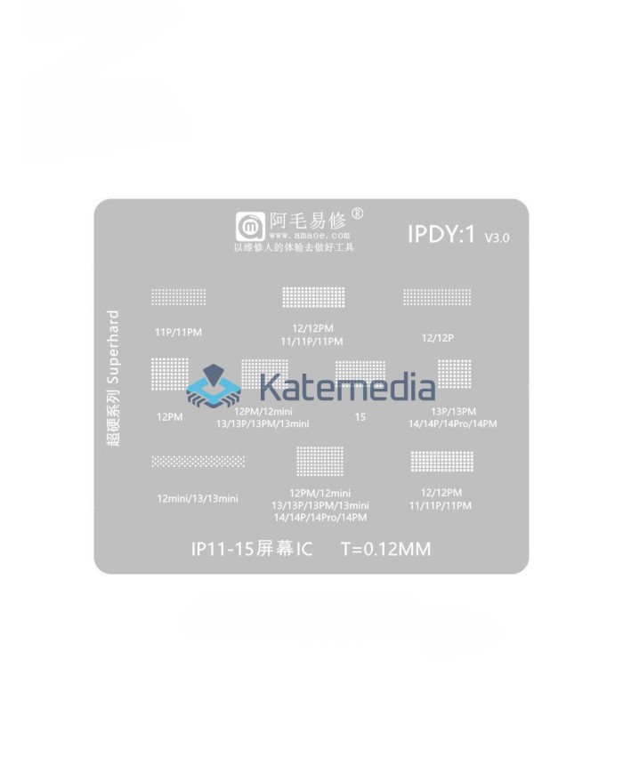 Screen for Reballing Systems on the iPhone 11-15 Display Amaoe IPDY1