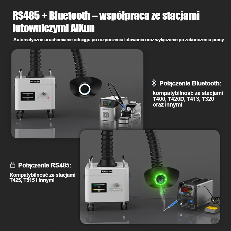 Aixun ES03 – integracja Bluetooth i RS485