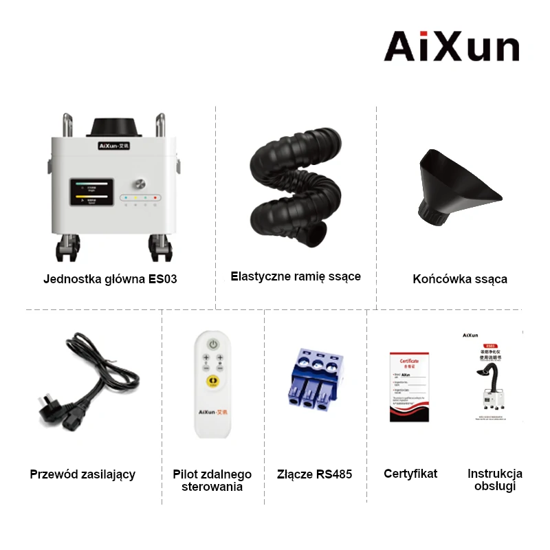 Aixun ES03 – zawartość zestawu