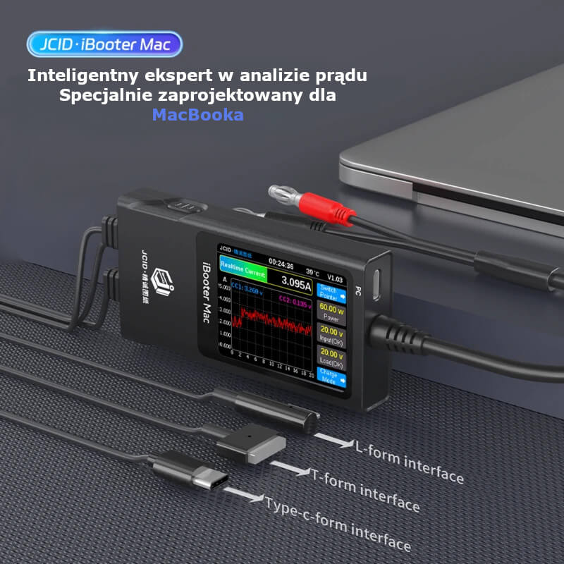 Interfejsy L-form, T-form, Type-c-form JCID iBooter Mac
