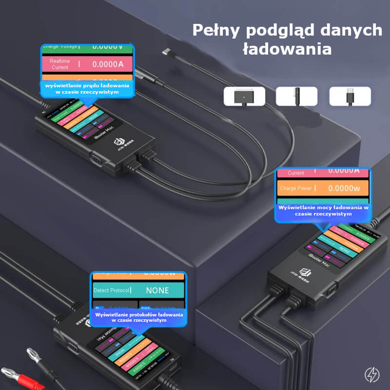 Pełny podgląd danych ładowania JCID iBooter Mac