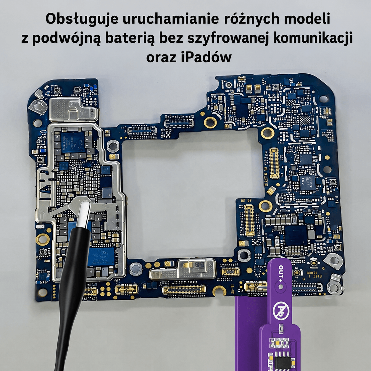 Lanrui M191 obsługa modeli z podwójną baterią i iPadów