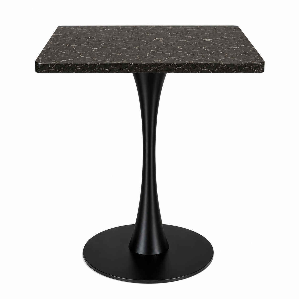 Pedestal B017 with a black marble-look top – product view