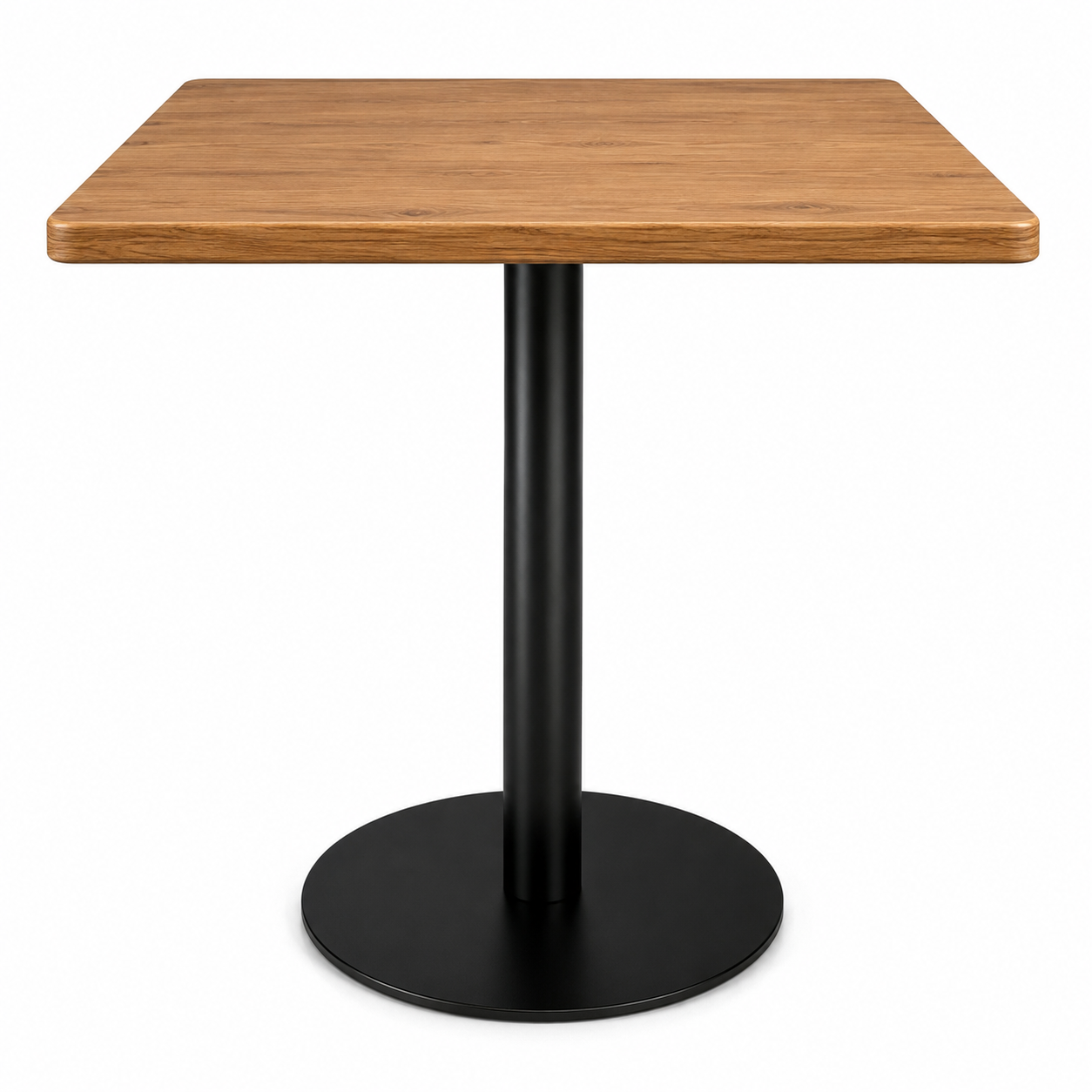 B09K pedestal with wooden top - product view