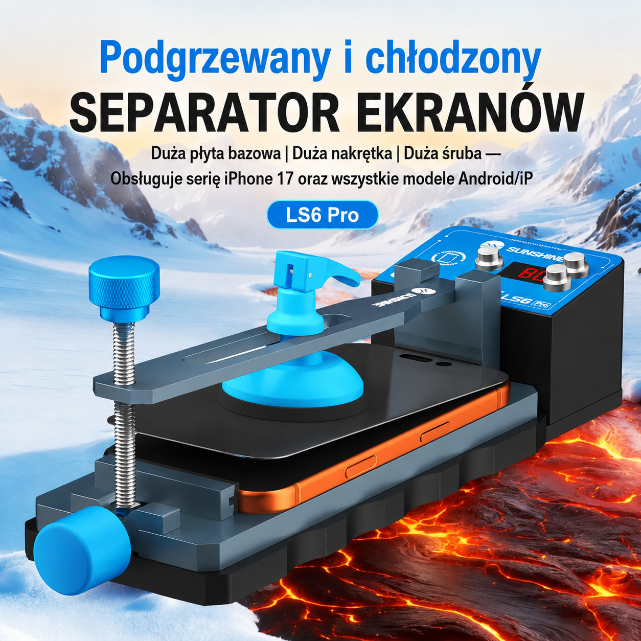 SUNSHINE LS6 Pro podgrzewany separator ekranów