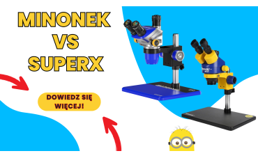 Porównanie mikroskopów Mechanic MC75T (minionek) i jego następca Mechanic Super X